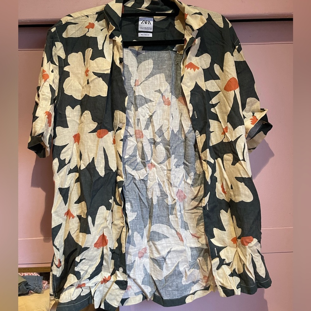 Zara Men's Floral Shirt